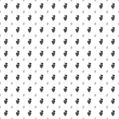 Square seamless background pattern from geometric shapes are different sizes and opacity. The pattern is evenly filled with big black grapes symbols. Vector illustration on white background