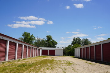 Red door storage units are being used by the community