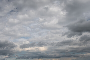Fototapeta na wymiar blue sky and grey clouds