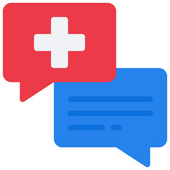 Obraz premium Health Messaging Service Icon