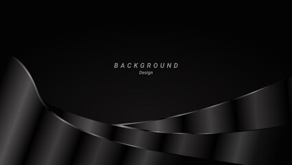 Black gradient elegant luxury background template design