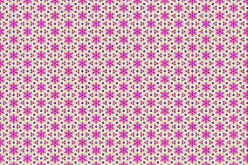 Colorfull abstract pattern that looks like flowers, created from a macro photography of fluids bubbles.