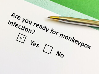 Fototapeta premium Question about Monkeypox