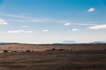 Martian landscape, volcanic desert in iceland
