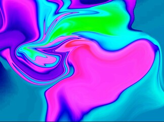 Ultra Hd. Hand Painted Background With Mixed Liquid Paints. Abstract Fluid Acrylic Painting. Marbled Colurful Abstract Background. Liquid Marble Pattern.