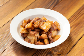 Featured Chinese Appetizers-Dry Fried Pork Belly