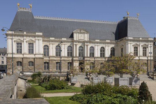 Parlement de Bretagne à Rennbes en France