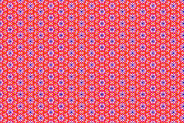 Colorfull abstract pattern that looks like flowers, created from a macro photography of fluids bubbles.