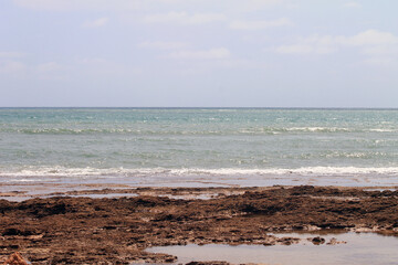 Paradise beach in spain, beach of sancti petri
