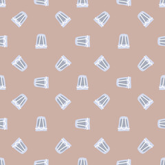 Vodka glass seamless pattern, great design for any purposes. Doodle style. Hand drawn image. Repeat template. Party drinks concept. Freehand drawing. Cartoon sketch graphic draft