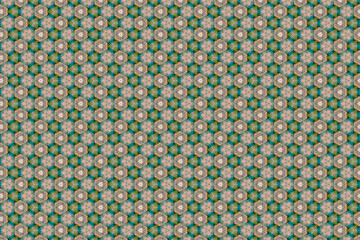 Colorfull abstract pattern that looks like flowers, created from a macro photography of fluids bubbles.