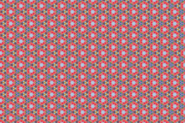 Colorfull abstract pattern that looks like flowers, created from a macro photography of fluids bubbles.