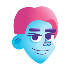 Isolated male urban character avatar Vector illustration