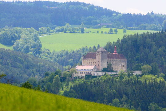 Ansicht auf Burg Krumbach