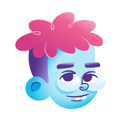 Isolated male urban character avatar Vector illustration