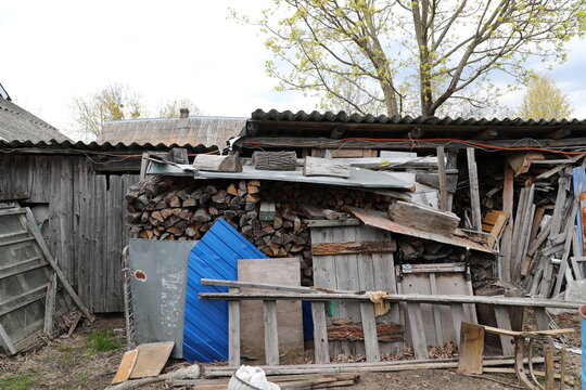 Old woodshed in the village.