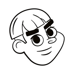 Isolated boy urban character avatar Vector illustration