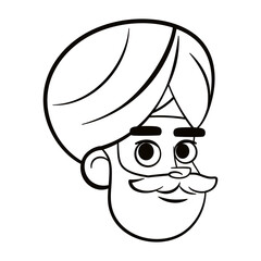 Isolated boy urban character avatar Vector illustration