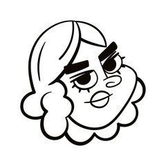 Isolated female urban character avatar Vector illustration