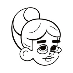 Isolated female urban character avatar Vector illustration