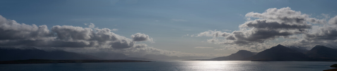 Naklejka na ściany i meble Panorama view of the sea and sky
