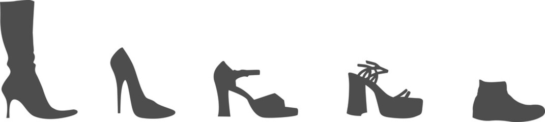 high heels icon or logo isolated sign symbol vector illustration. Collection of high quality black style vector icons
