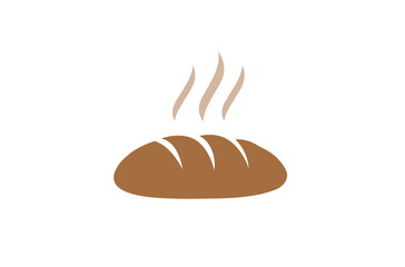 creative brown bread logo vector symbol icon design illustration