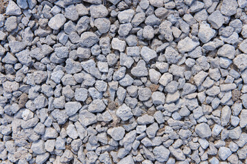 Stone rubble, close up, texture