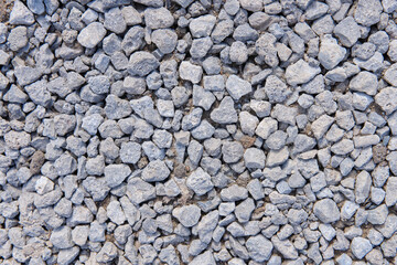 Stone rubble, close up, texture