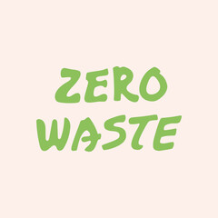 Zero waste hand lettering