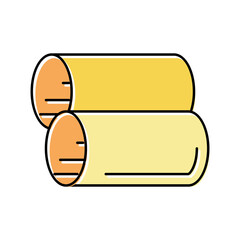 cannelloni pasta color icon vector illustration