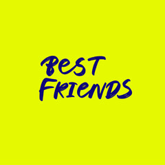 Best Friends vector lettering illustration