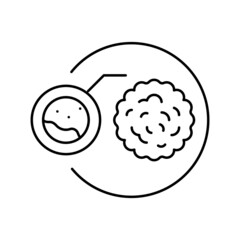 cholesterol in blood line icon vector illustration