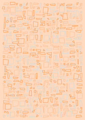 Obraz premium Offset Quads generative art background art illustration