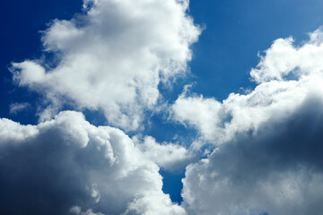 Breattaking clouds on sky