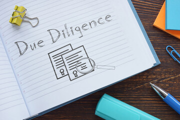 Due diligence is shown using the text