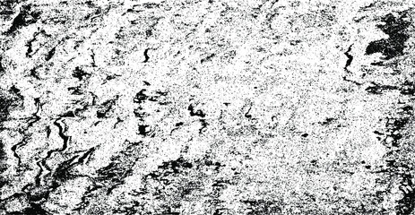 Monochrome texture composed of irregular graphic elements. Distressed uneven grunge background. Abstract vector illustration. Overlay for interesting effect and depth. Isolated on white background.