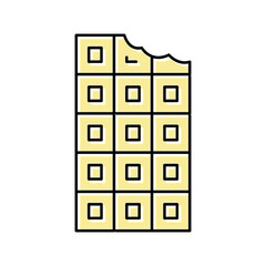 white chocolate color icon vector illustration
