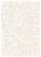 Fototapeta premium Offset Quads generative art background art illustration