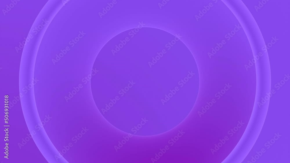 Aufkleber slow moving 3d rings. design. stylish animation with moving centralized circles. rings move in cente