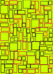 Offset Quads generative art background art illustration