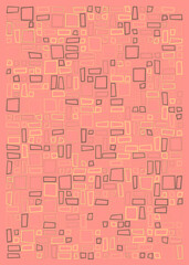 Fototapeta premium Offset Quads generative art background art illustration