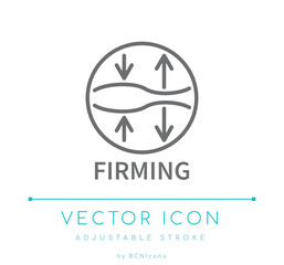 Firming Line Icon