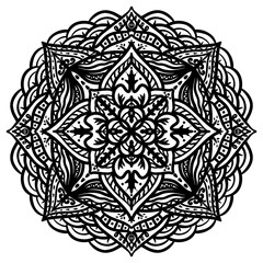 Fototapeta premium Mandalas for coloring book. Decorative round ornaments.Oriental pattern, illustration, Mandala patterns. Weave design elements. Coloring book page