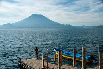 Dock Lake Atitlan, Guatemala