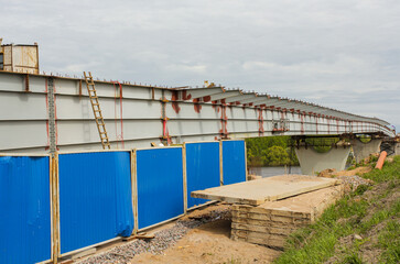Construction site of the new bridge.