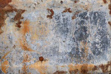 texture of rust on old metal surface background	
