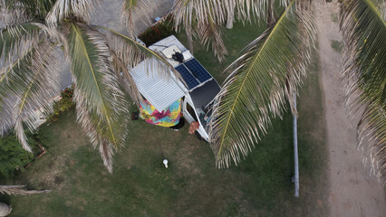 Motorhome Van Sprinter Praia Paraíso Tropical Dunas Mar Ceará Nordeste Brasil Vila Pescadores...