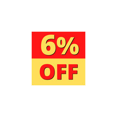 6% OFF with red and yellow square design online discount