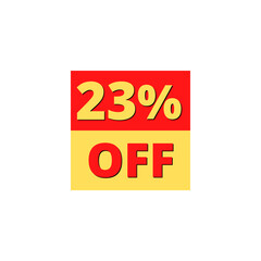 23% OFF with red and yellow square design online discount